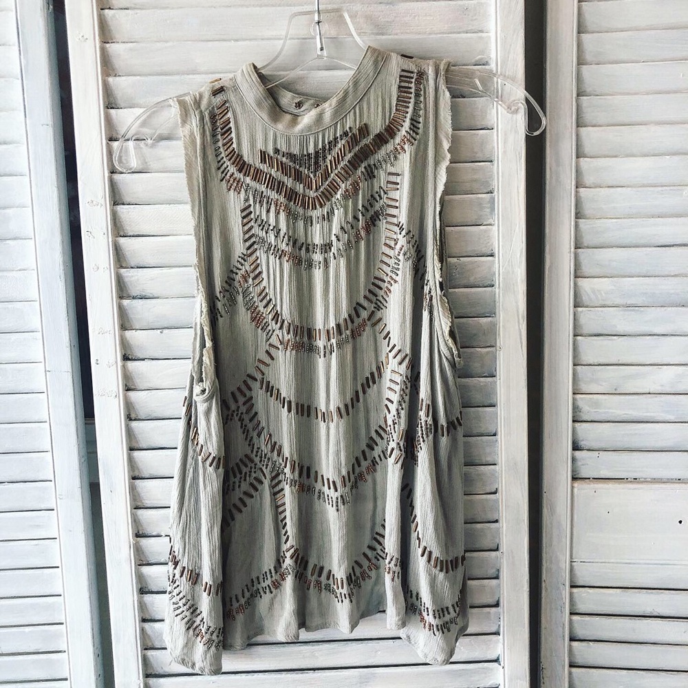 Free People Beaded Tank